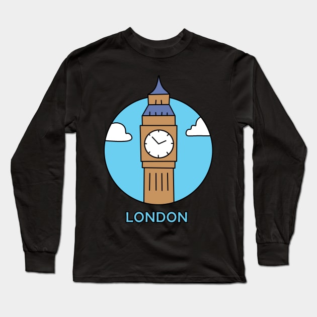 London Long Sleeve T-Shirt by valentinahramov